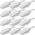 Clear Mini Plastic Acrylic Scoops 12 Pcs | 5.5” Kitchen Scoop | Wedding Desserts | Candy Buffet, Ice Cream, Protein Powders, Coffee, Tea, Flour (12 Pack, 5.5") - color: 12 (Small Size)
