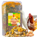 21oz Chicken Nesting Herbs for Chicken Coop - Nesting Box Herbs with 12 Dried Floral Herbs for Chickens, Coop Refresher for Chickens & All-Season Bedding for Backyard Laying Hens, Chicks