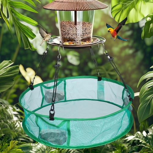 2Pcs Bird Seed Catcher for Outdoor Feeders, Bird Feeder Trays to Catch Seed, Upgraded Version Can Prevent Strong Winds. (16 inches) - style: 16 inches