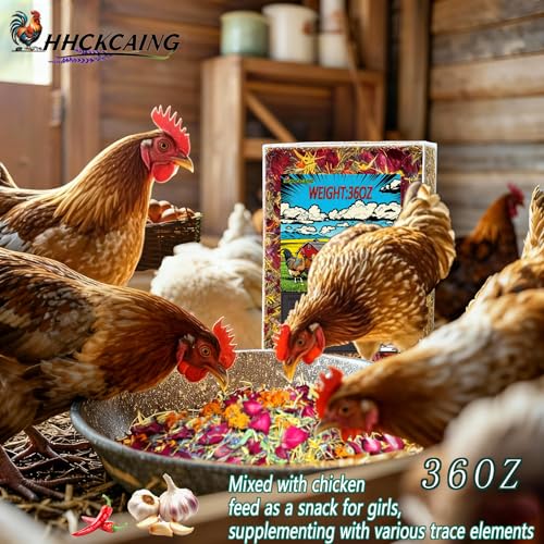 36 oz Nesting Herbs for Chicken coop – All-Natural Chili Blend for Nest Boxes & Bedding, Backyard Chicken Herbal Supplement, Promotes Balanced Digestive Health, Feather Quality, and Egg Production