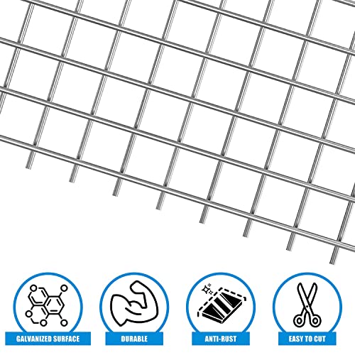 Fencer Wire 19 Gauge Hardware Cloth Metal Wire Mesh 1/2" x 1/2", Galvanized Welded Cage Wire Poultry Netting Square Chicken Snake Fencing Gopher Fence Racoons Rabbit Pen Gutter - size: 2 ft. x 5 ft.