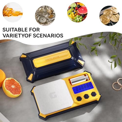 GRAM PRES Digital Pocket Gram Scale 300g x 0.01g Accuracy, Small High | Precision Portable Scale Digital Weight Grams and Oz for Jewelry,Diamond，Arrows, Powders and Medicine,with 50g Cal Weights