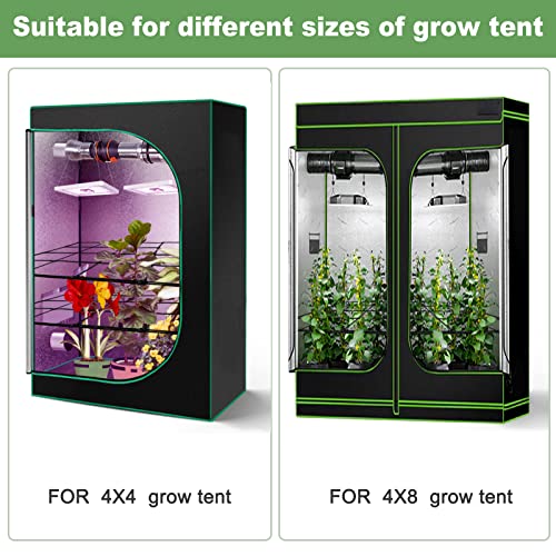 BSTPCOO 2 Pack 4x4 Trellis Netting for 4x4/8x4 Grow Tent, Elastic Scrog Net | Heavy Duty Plant Net with Hooks, Flexible Trellis Net Support for Hydroponics, Outdoor Climbing Plant - size: 3.5" Mesh-4 X 4 FT-2P