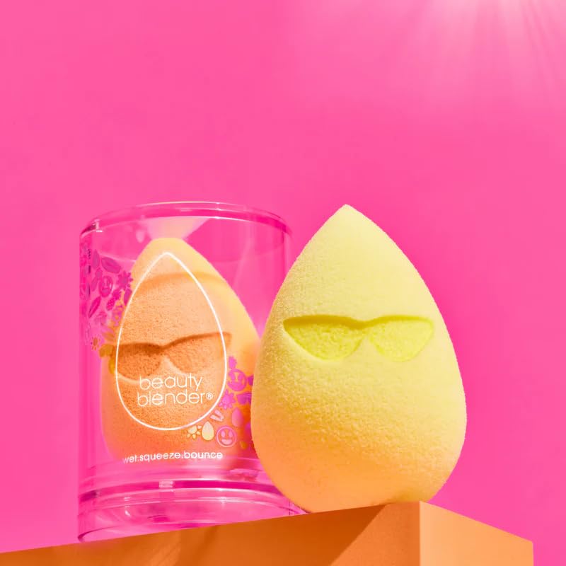 Beautyblender Sunshade Makeup Sponge, Streak-Free Finish, Vegan | Super-soft blending foam for sunscreen & sunless tanning lotion, reusable & washable, vegan & cruelty-free, made in USA - color: Sunshade