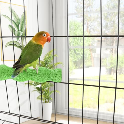 3-Piece Bird Beak Grinding Stone, Resin Parrot Perch for Cage, 5.7-Inch Nail Trimmer and Claws Grinding Stick for Parakeets, Cockatiels, Hamsters, and Chinchillas