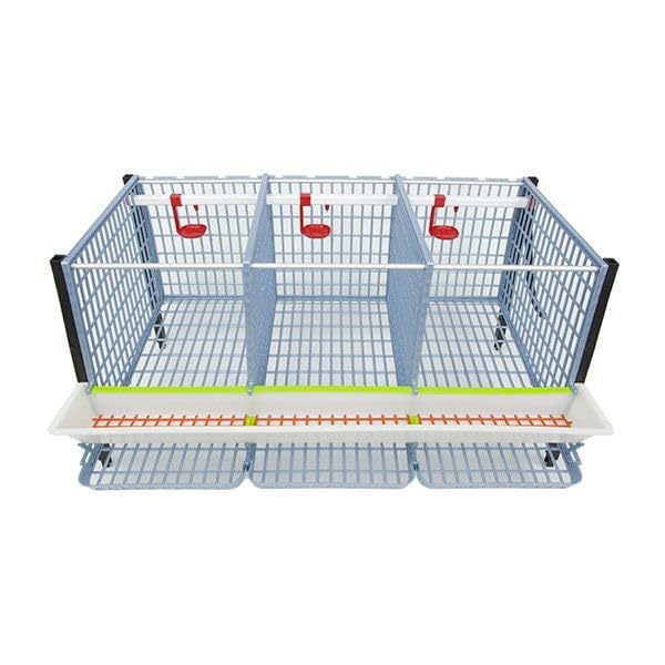 Chicken Cage - 3 Layer H: 15" (Power-Washable, Durable, PP Plastic (Polypropylene) | Hatching Time