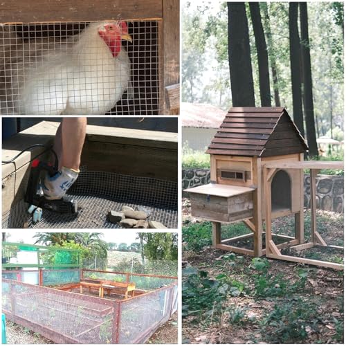 Black Hardware Cloth 8'' x 20' PVC Steel Vinyl Coated 1/4 inch Galvanized Wire Mesh Roll (23 GA) Chicken Wire Fence Roll, for coop Fences,Screen mesh, Rabbit/Snake Fences, Poultry enclosures, etc. - color: 23(GA)-1/4inch, size: 8In x 20Ft