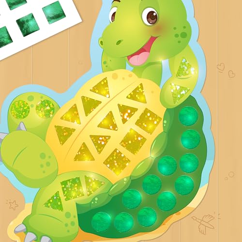 Imagimake Mirror Mosaic - Ocean, 10 Templates, 950+ Stickers | Mess-Free Craft Activity, Screen-Free Creative Art Kit for Kids, Birthday Gift for Boys & Girls Ages 3,4,5,6,7 Years Old - style: 4. Ocean