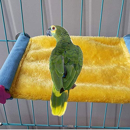 Litewoo Bird Nest Bed Hammock Hanging Parrot House Perch Stand for Cage (L) | Warm & comfortable, 10.24"x7.09", easy to install, for resting and playing, for/parrot/parakeet/cockatiel/lovebird/conure - size: L
