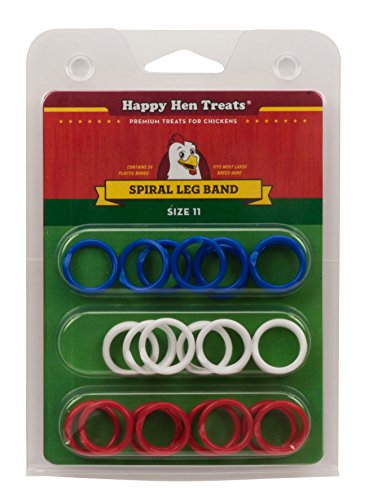 Happy Hen Treats Spiral Leg Bands, Size 11