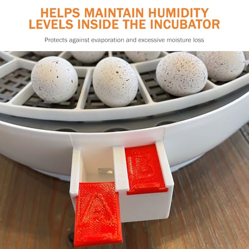 Water Port Cover for Nurture Right 360 Egg Incubator,Easy Slide Labeled Cap