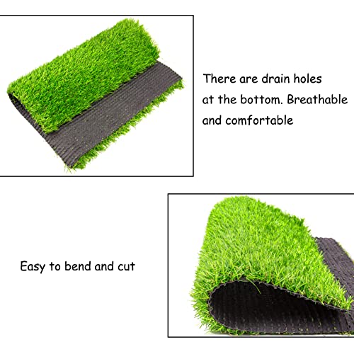 4 Pack Washable Chicken Nesting Pads Artificial Grass Rug Carpet Cuttable Chickens Nest Box Bedding Liners for Hen Coop Egg Duck Chicks Goose - color: Green