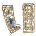2Pcs Bird Seagrass Mat 20.5×8'' Natural Grass Woven Net Hammock Hanging on Cage Parakeet Climbing Rope Ladder Chew Toys for Lovebird Cockatiel Conure Budgie Cockatoo - size: 2Pcs 20.5" × 8"