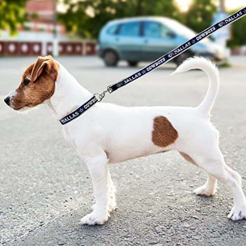 Pets First NFL Dallas Cowboys Licensed PET COLLAR, Medium - Heavy-Duty, Strong, and Durable Dog Collar. Available in 31 Football Teams and 4 Sizes - color: Dallas Cowboys, size: Medium