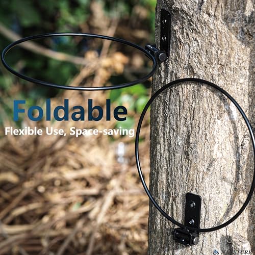 2 Pack Bird Feeder Bowls for Outdoor Fence, Deck or Wall | Stainless steel food and water bowls with mounting brackets for birds and squirrels; for fences, decks, walls and wood.