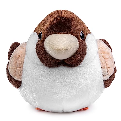 Sparrow Plush Toy - Realistic Sparrow Stuffed Animals 9inch, Cute Little Bird Raven Plush as Gift for Your Friends - style: Sparrow