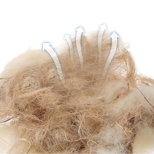 240G/8.5OZ Bird Nesting Material, Natural Mixing Nesting Material Pad for Bird Nest, Bird Nest Bedding Bird Nest Building Materials and Hideouts Supplies for Cage Garden Tree Trunk