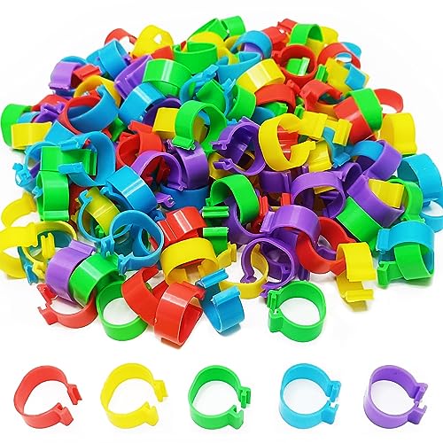 200Pcs 16mm Chicken Leg Bands Identification Leg Bands for Chickens Poultry Leg Bands Rings 8/16/20/25mm - size: 16mm - 200Pcs