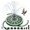 AISITIN 3.5W Solar Fountain for Bird Bath with 3 Anti-Drift Fixed Bracket | Solar Glass Panel, Windmill 8 Nozzles, Attract Bird, Solar Bird Bath Fountain for Garden, Fish Tank, Courtyard, Water Feature - color: Green