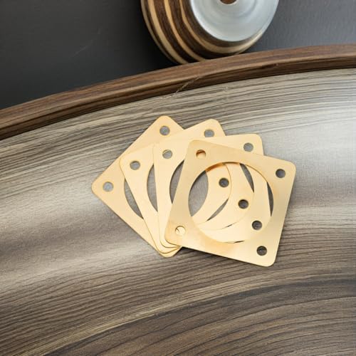 FOMIYES 4pcs Metal Birdhouse Hole Protectors with 1.5 Inch Inner Diameter for Sparrow House Entrance Predator Guard Outdoor Bird Nest Box Safety