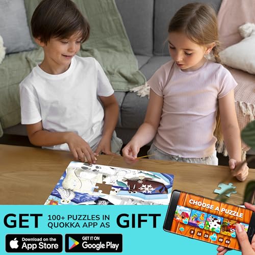 Puzzles for Kids Ages 4-6 - 4 x 60 Piece Jigsaw Puzzles for Toddlers 3-5 | Polar, Birds and Animals - Educational Kids Puzzles Ages 6-8 - Learning Gift Game for Children and Toddlers - color: 4x60 Birds
