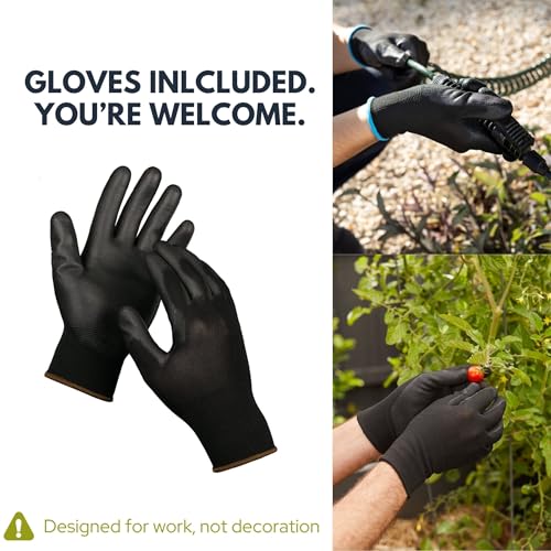 Soil Sifter, 3/8-inch Compact Galvanized Garden Sieve with Gloves | Compact & lightweight, perfect for trapping and small sifting jobs - size: 3/8 inch