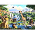 1000 Pieces Puzzles for Adults,Animal World Jigsaw Puzzles 1000 Pieces | Lions Elephants Giraffe Animals Puzzles Games Unique Cool Puzzles Family Activity Great Gift for Family Friends 28x20 in - style: Animals