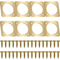 Metal Bird House Guard with Copper Portal Bird House Hole Protector Guard Replacement for Eastern Bluebird Houses Boxes 1 1/2 Inch Opening(8 Pieces)