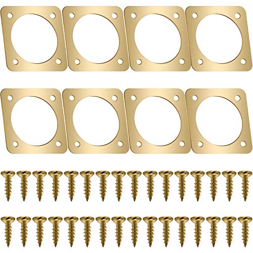 Metal Bird House Guard with Copper Portal Bird House Hole Protector Guard Replacement for Eastern Bluebird Houses Boxes 1 1/2 Inch Opening(8 Pieces)