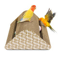 OSWINMART Parrot Cardboard Toy with Jingle Ball - size: LARGE size