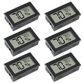 6 Pack Mini Hygrometer Indoor Humidity Meter Hygrometer Thermometers ，Humidity Meters Gauge Hygrometer Mini Digital Thermometer Hygrometer with Fahrenheit (℉) for Humidors, Greenhouse, Garden, Cellar - color: 6PCS