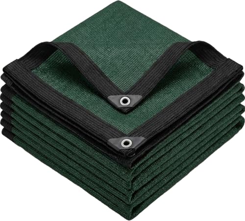 80% Shade Cloth,Chicken Coop Shade Cover, Sturdy Sunblock Mesh Tarp with Grommets for Patio Plants Greenhouse Kennel Porch Pergola Sun Protection Neting Cover - size: 5×16FT
