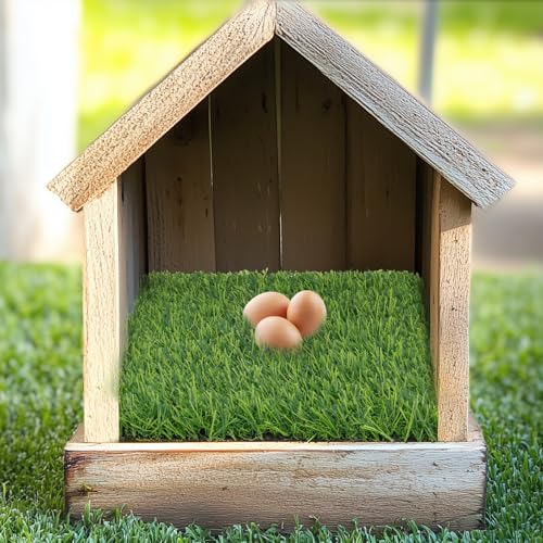 6 Pack Nesting Box Pads - Nesting Pads for Chicken Accessories, 12"x 12" Washable Reusable Chicken Nest Liners for Laying Eggs, Chicken Supplies (Green) - color: Green