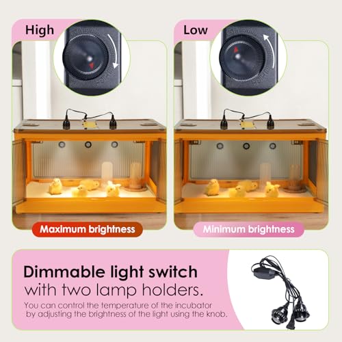 142L Chicken Brooder Box for Chicks Kit with Heater Chicks Warmer Brooder Plate Ducks Tent Pen Thermometer for 30 Ducks Bedding Indoor Quail Brooder (142L) - size: 142L