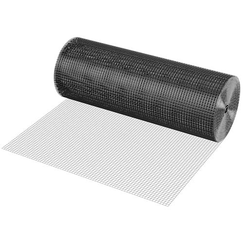 VEVOR Hardware Cloth, 36'' x 100' 1/2inch Galvanized Wire Mesh Roll, 19 Gauge Chicken Wire Fencing Roll, Vinyl Coating Metal Wire Mesh for Chicken Coop Barrier, Rabbit Snake Fences, Poultry Enclosures - size: 1/2inch 36'' x 100'