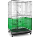 Shappy Large Bird Cage Seed Catcher,Bird Cage Cover Net Skirt Guard,Adjustable Soft Airy Mesh Net for Parrot Parakeet Macaw(118 x 15 Inch/ 300 x 37 cm,Green) - color: Green, size: 118 x 15 Inch/ 300 x 37 cm