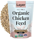 Mile Four Organic Chicken Feed, Layer Pellet, Non-GMO, USA Grown 2 lbs | 16% Protein; Corn & Soy-Free; USA Grown; Non-Medicated; No Fillers or Additives; Supports Egg Production; Family Farm Sourced - size: 2 Pound (Pack of 1), style: Pellet