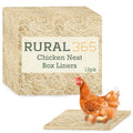 Rural365 Chicken Nest Box Liners 12 Pack - Chicken Coop Bedding, Poultry Supplies Chicken Bedding Nest Liners Chickens