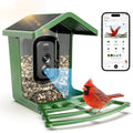 Hibird 4K HD Smart Bird Feeder with Camera Solar Powered, 2.4GHz/5GHz Dual WiFi Auto Capture Bird Video, Real-time Notifications & Live Streaming, AI Identify 10000+ Species for Gift