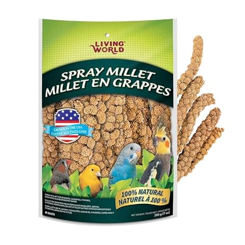 Living World - Millet Spray for Birds, 7 Oz - size: 7 Ounce (Pack of 1)