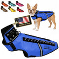 CoyoteVest SpikeVest Dog Harness, Made in the USA, M-Royal Blue | Stab-Resistant Protective Vest | Coyote Vest for Dogs | Defends Against Coyotes, Dogs, Birds of Prey | Reflective Safety - color: Royal Blue, size: Medium