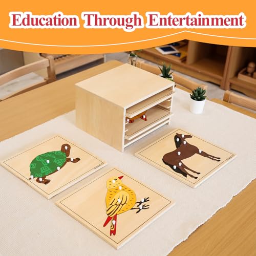 Montessori Outlet Horse Puzzle for Children 3-6 Years Montessori Education at School and Home - color: Horse