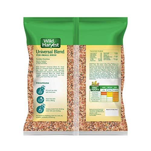 Wild Harvest Universal Blend For Small Birds 3 Pounds, Foritified Nutrition - size: 3 Pound (Pack of 1), style: Small Birds