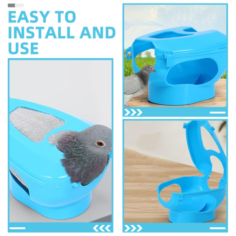BESTonZON Pigeon Injection Holder 2 Pack Birds Holder Fixed Frame Rack Hollow Out Pigeon Supplies for Medicine Application Easy Install Pet Bird Care