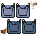 M METERXITY 4-Pack Premium Chicken Saddle, 25.4cm/10" Hens Saddle with Adjustable Strap Birds Feather Protector for Back and Sides Poultry Saver for Hens and Roosters [Blue,Purple Each 2] - color: Blue,Purple