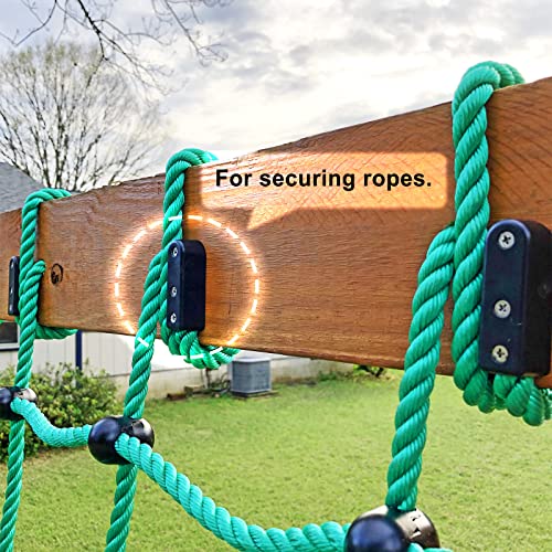 Climbing Cargo Net 30" x 139" Outdoor Climbing Net for Kids No-Knot Nylon Rope Climbing Ladder Net for Playground Treehouse, Swing Set, Backyard Climbing Frame, Playset - Green - color: Green - 30" X 139"
