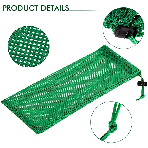 Weewooday 6 Pieces Finch Sock Feeder Thistle Seed 4.7 X 11 in,Dark Green | Thistle Seed Sock, Hanging Instant Seed Bag, Bird Feeders, for Outdoors Garden Yard Patio, Wild Bird, Nyjer Attracts Songbird - color: Dark Green