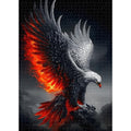 Eagle Puzzles for Adults 1000 Piece, Nature Animal Bald Eagle Bird with Fire Wings, Black Art Impossible Jigsaw Puzzles - style: Fire Eagle Puzzles