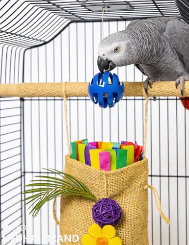 10-Pack Bird Toys – Colorful Fun | for Conures, Budgies, Parakeets and Small Birds, 1.5 in - 5.5 in - size: 1.5'' - 5.5''