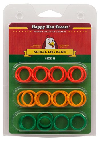Happy Hen Treats Spiral Leg Bands, Size 11